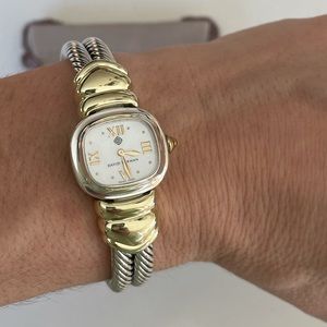 David Yurman 14k gold watch